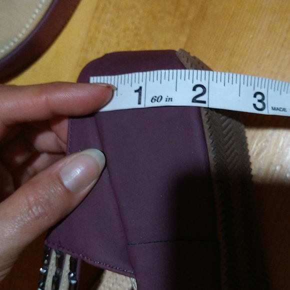 Size 6.5 L'Amour rhinestone wedge sandals - Picture 8 of 16